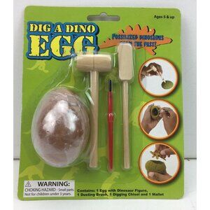 TOYI Dig a Dino Egg Kit Craft Archeology Science Discover Kids Fossilized Fossil